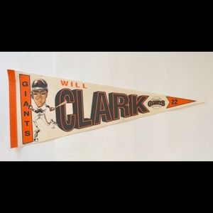 Will Clark Vintage San Francisco Giants Pennant